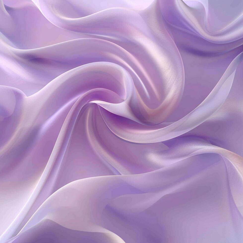 Purple silk satin fabric abstract background generated by AI. photo
