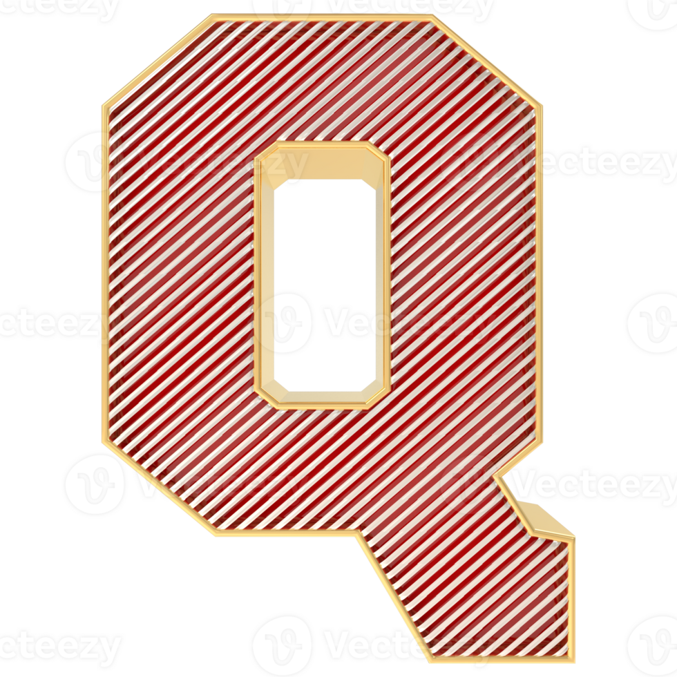 Font Q 3D Render png