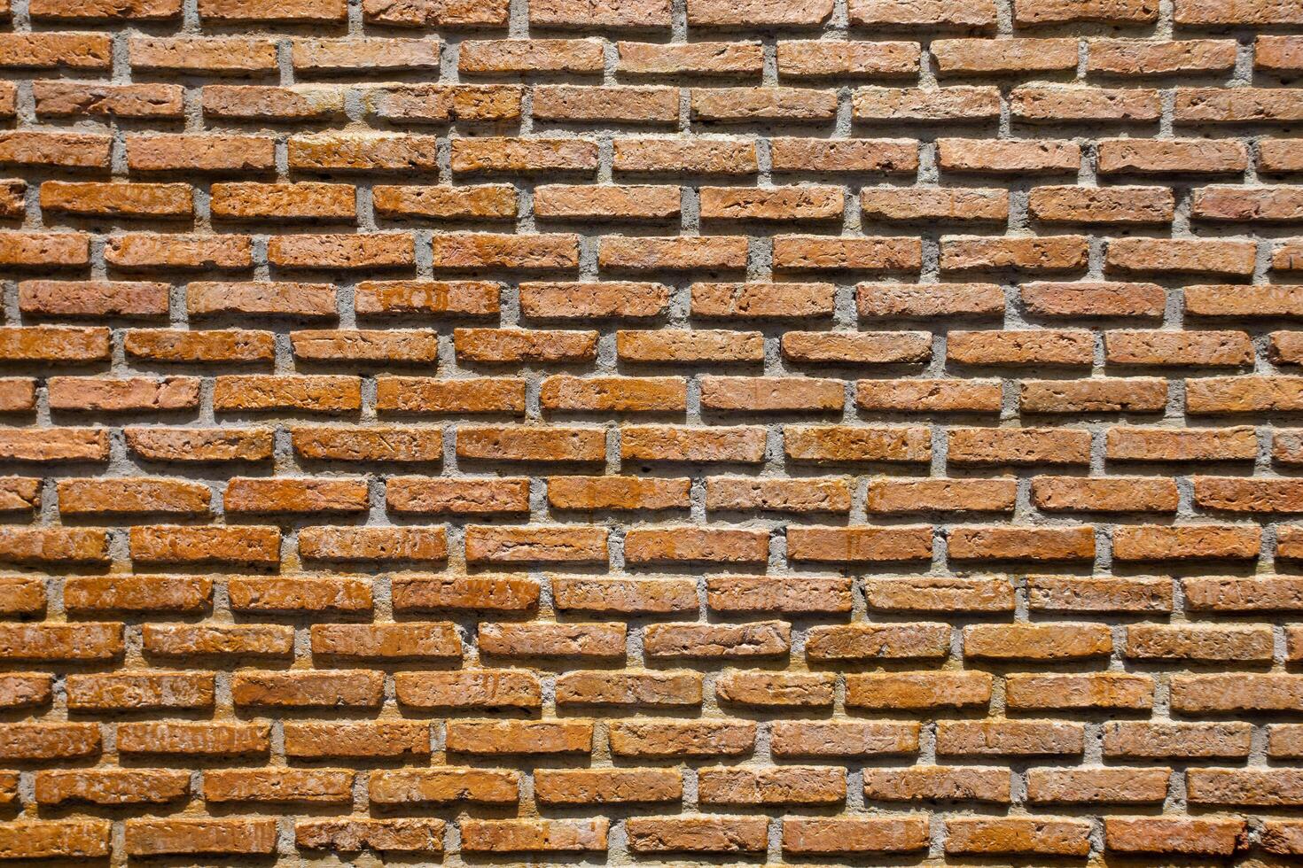Beautiful brown terracotta brick wall photo