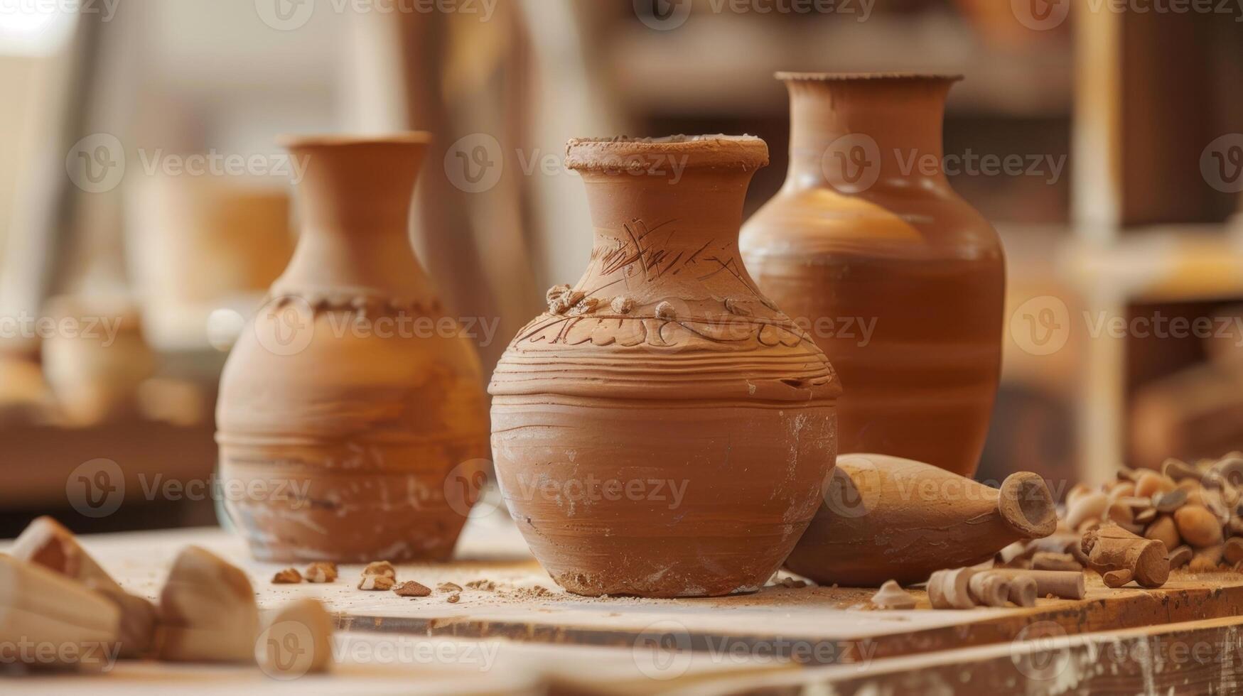 An interactive challenge for visitors to replicate a famous historical pottery piece using the same techniques and materials as the original artist. photo