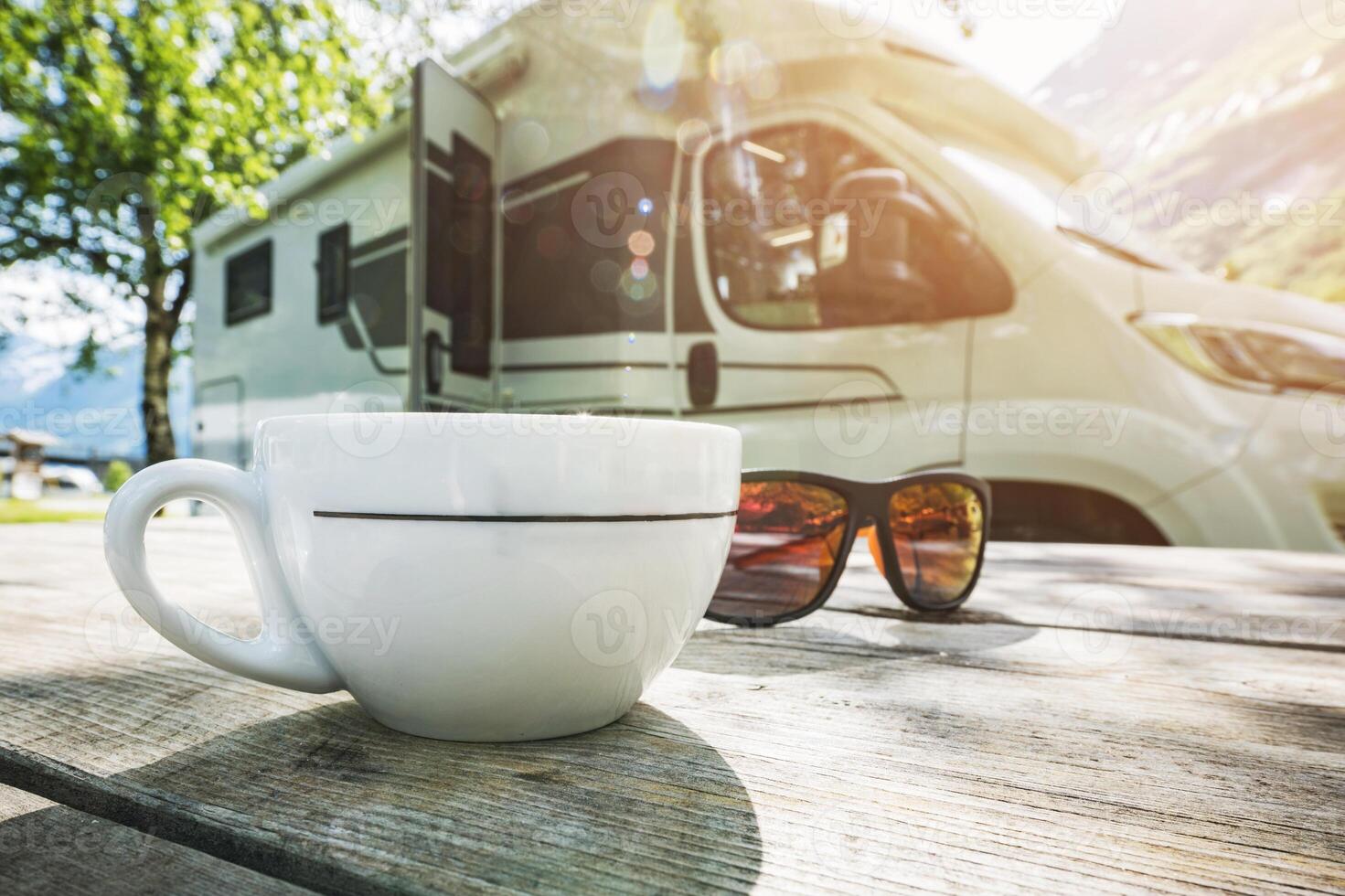 RV Park Campsite Coffee Time photo