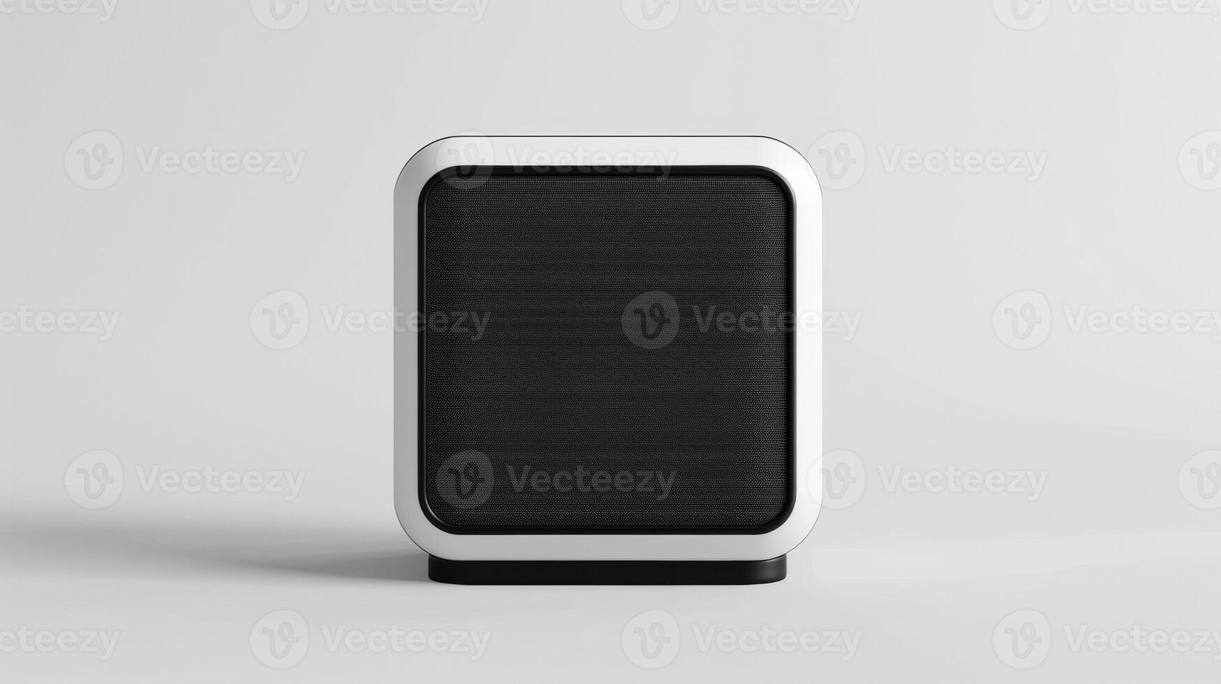 Blank mockup of a compact yet powerful speaker for music onthego photo