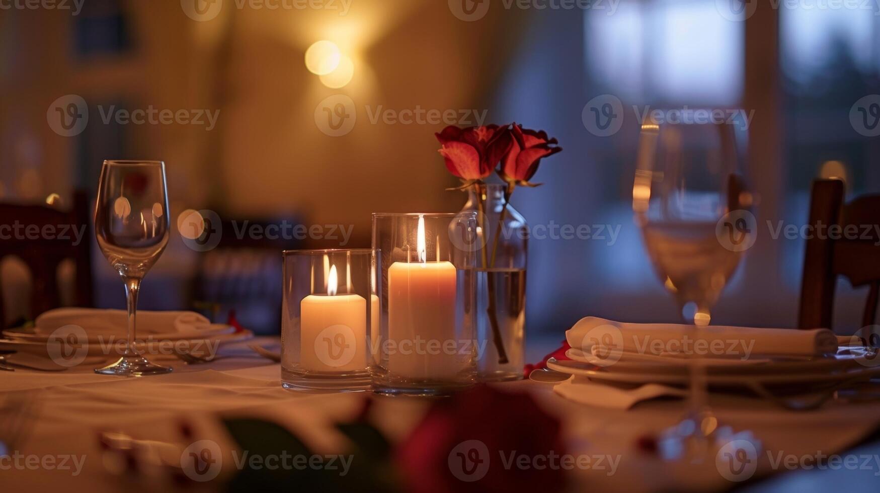 final tu día con un romántico alumbrado por velas cena en el cama y desayunos íntimo y elegante comida habitación creando un verdaderamente lujoso y inolvidable experiencia foto