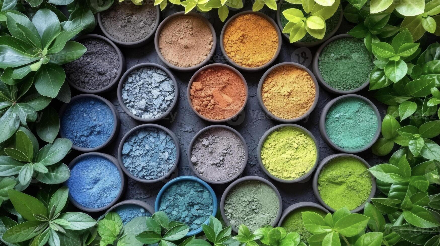 An image of a color wheel surrounded by different shades of green and blue representing the homeowners interest in a natureinspired color scheme for their outdoor patio renovation photo
