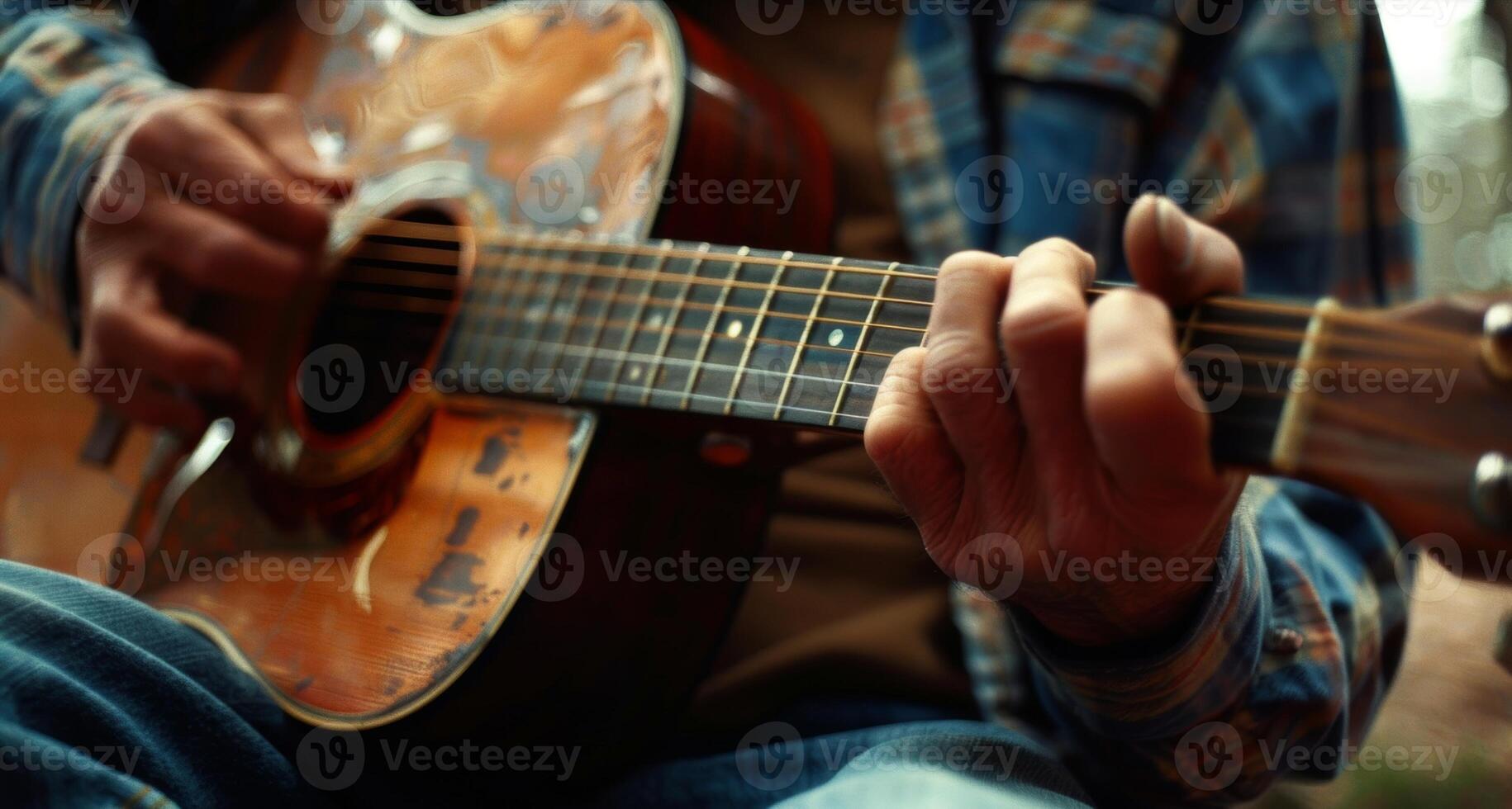 The sound of gentle strumming fills the air as a musician sings about his journey towards recovery photo