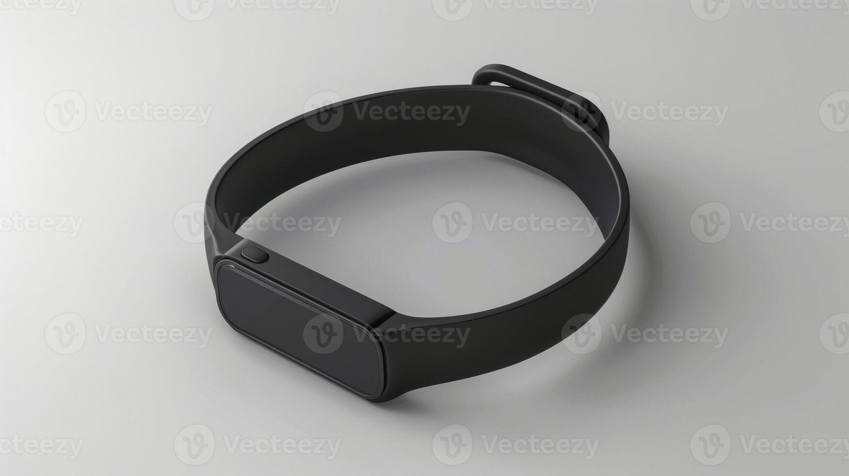 Blank mockup of a fitness band specifically tailored for runners photo