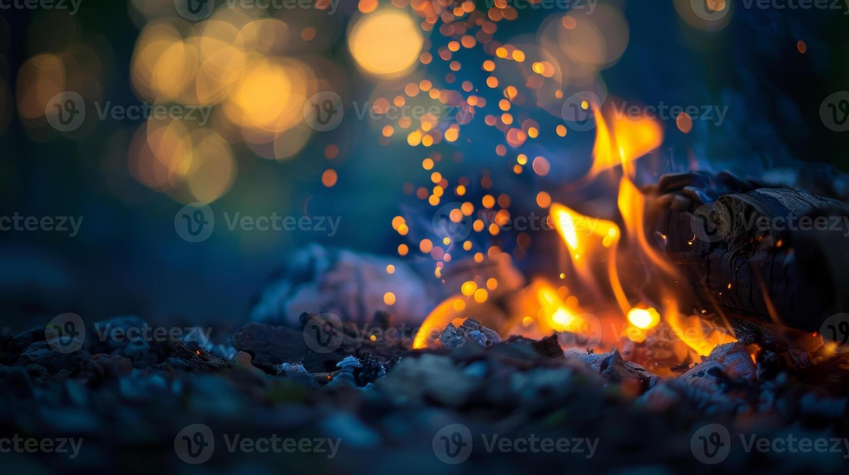 The flames of the fire seem to dance in tune with the stories adding an additional element of magic to the evening. 2d flat cartoon photo
