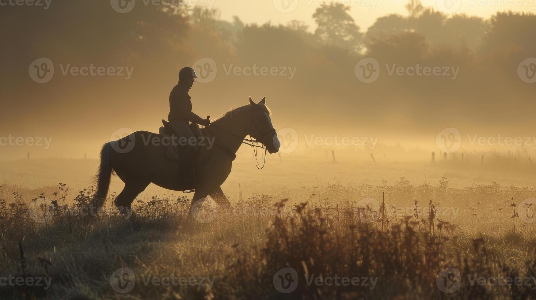 el tranquilidad de el temprano Mañana es interrumpido solamente por el poderoso resopla y relinchos de el caballo como eso completa un particularmente difícil tarea foto