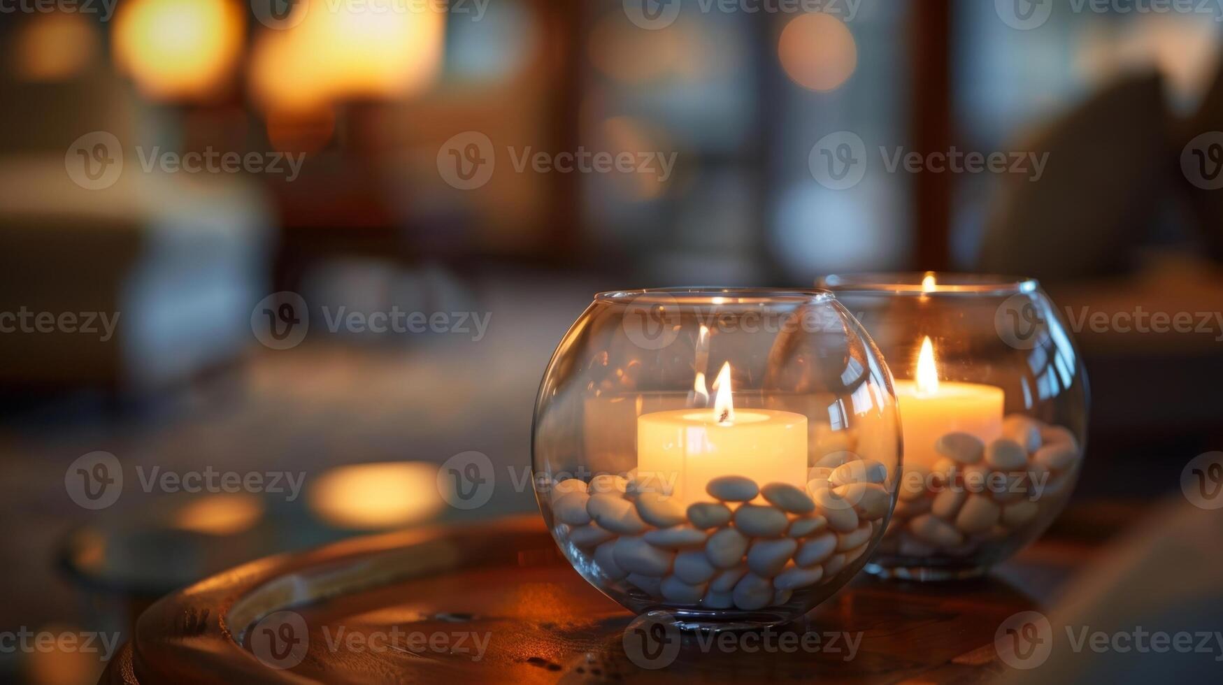 The candle display resembles a miniature fire pit adding warmth and coziness to the surrounding space. 2d flat cartoon photo