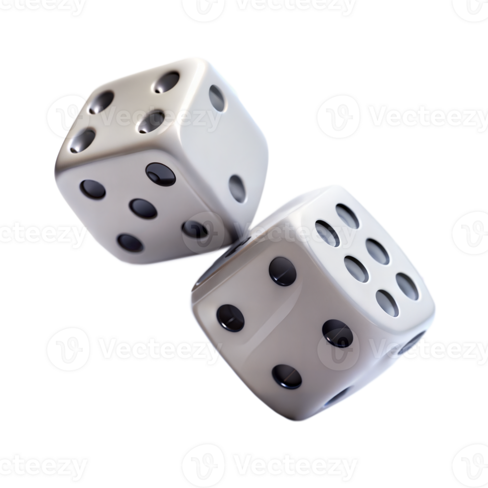 A pair of dice captured mid-roll png