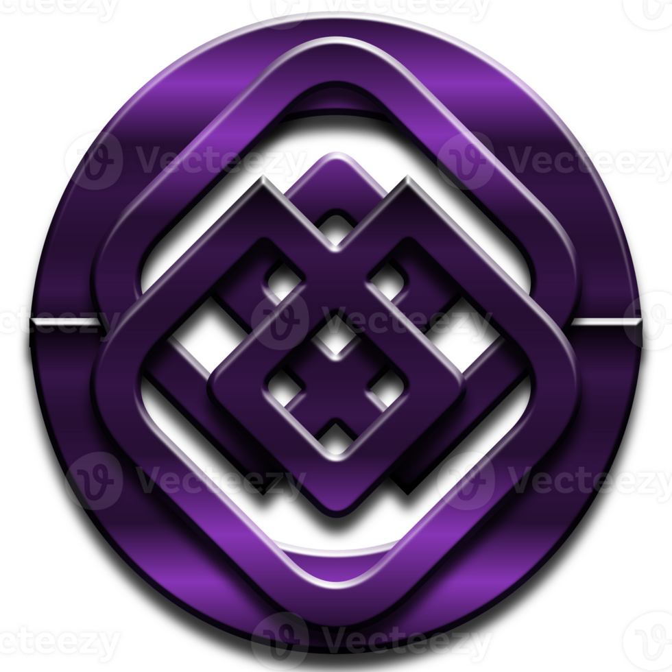 Circle Logo Gaming Style Color Violet png
