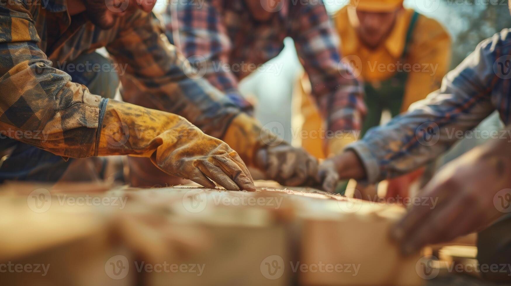 A pesar de el intenso discusión allí es un sentido de camaradería y trabajo en equipo un el trabajadores como ellos trabajo juntos hacia un común objetivo foto