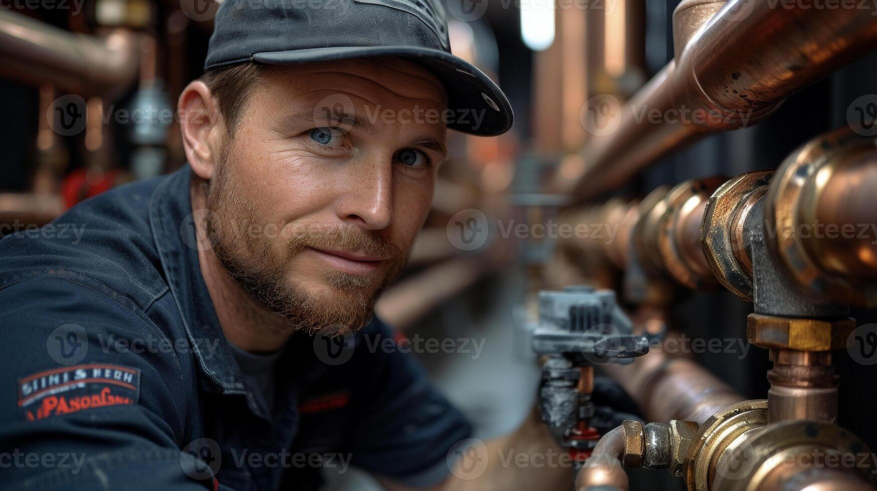 A plumber replacing old and rusty pipes with new and durable ones upgrading the homes plumbing system for years to come photo