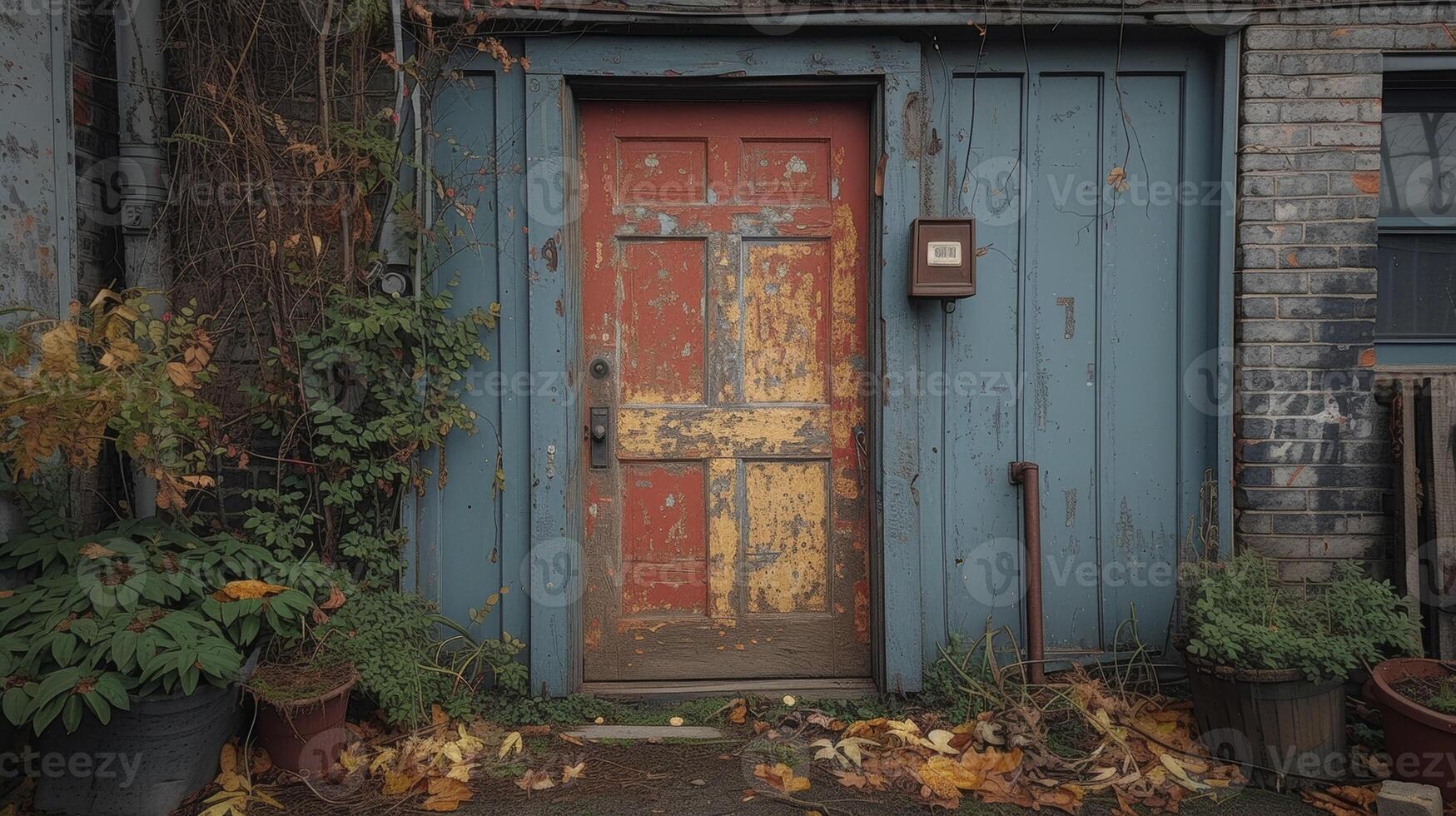 A timelapse sequence showing the entire restoration process of a vintage door from stripping to refinishing in just a few seconds photo