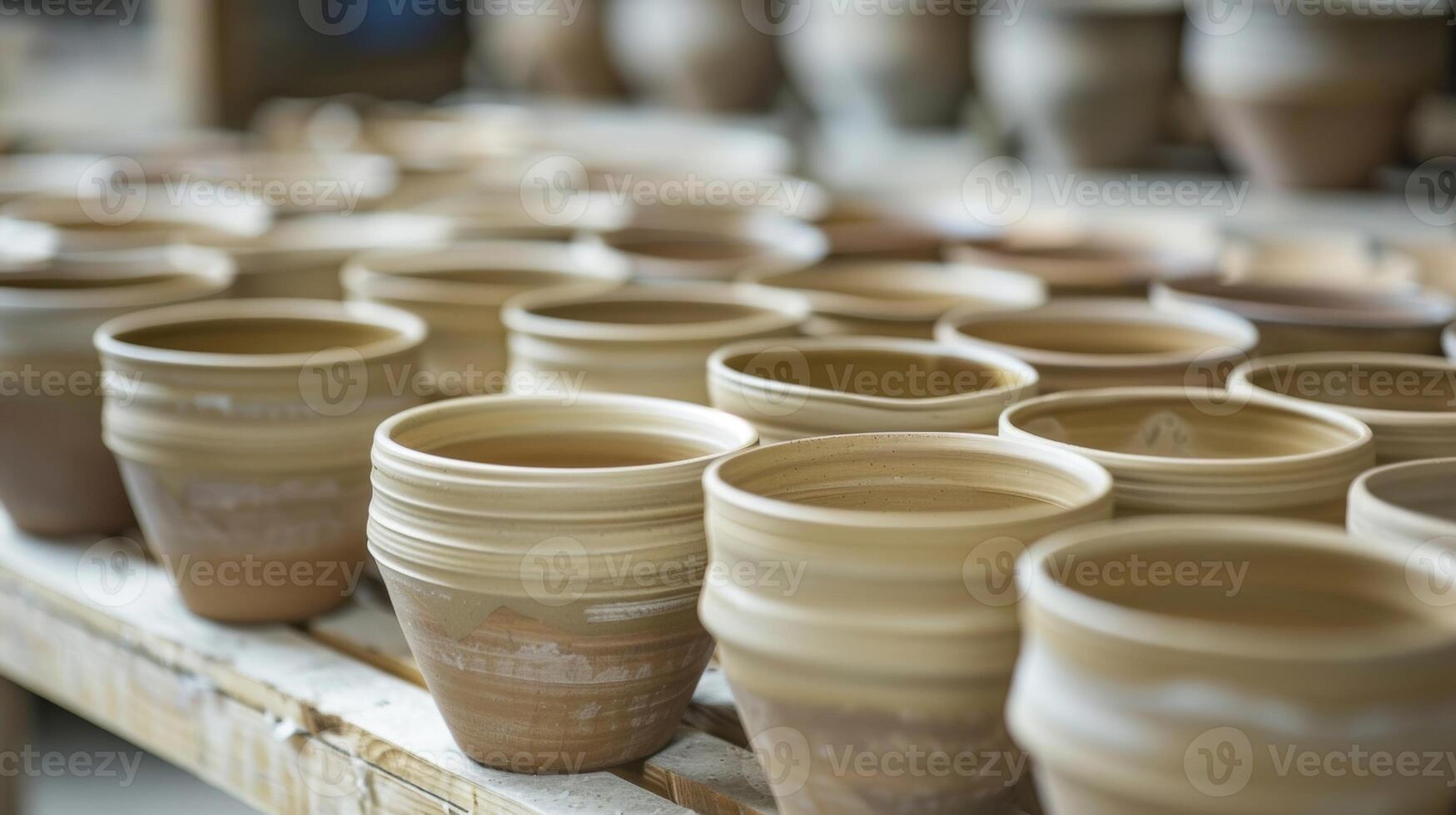 Recycled packaging materials are used to ship the finished pottery reducing the carbon footprint of each piece. photo