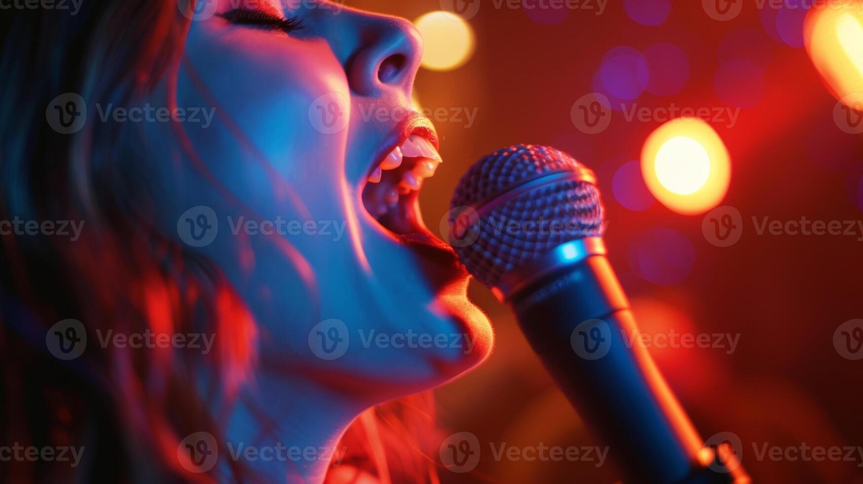 A singer belts out their favorite tune the lyrics coming from a place of confidence and natural talent rather than alcoholinduced courage photo