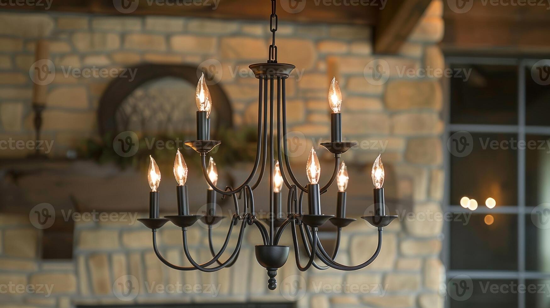 The intricate design of this candle chandelier adds depth and visual interest to any space. 2d flat cartoon photo