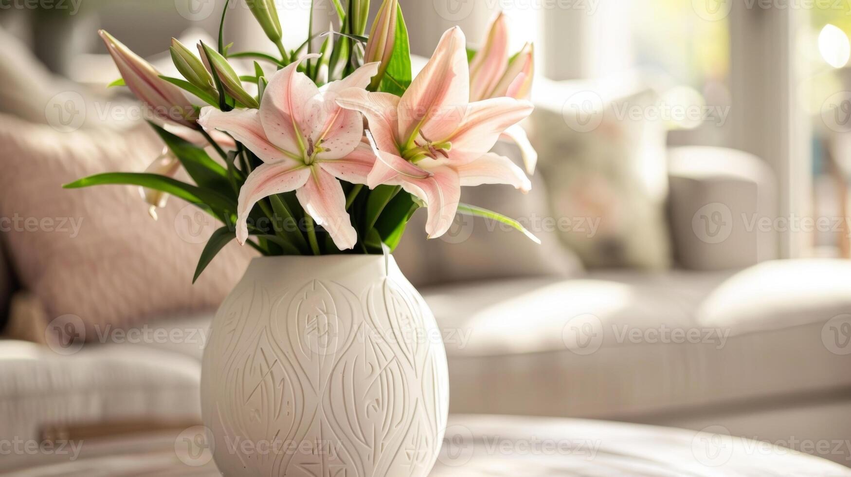 A personalized vase with a monogram or initials carved into the surface making it a special and thoughtful addition to any home decor. photo