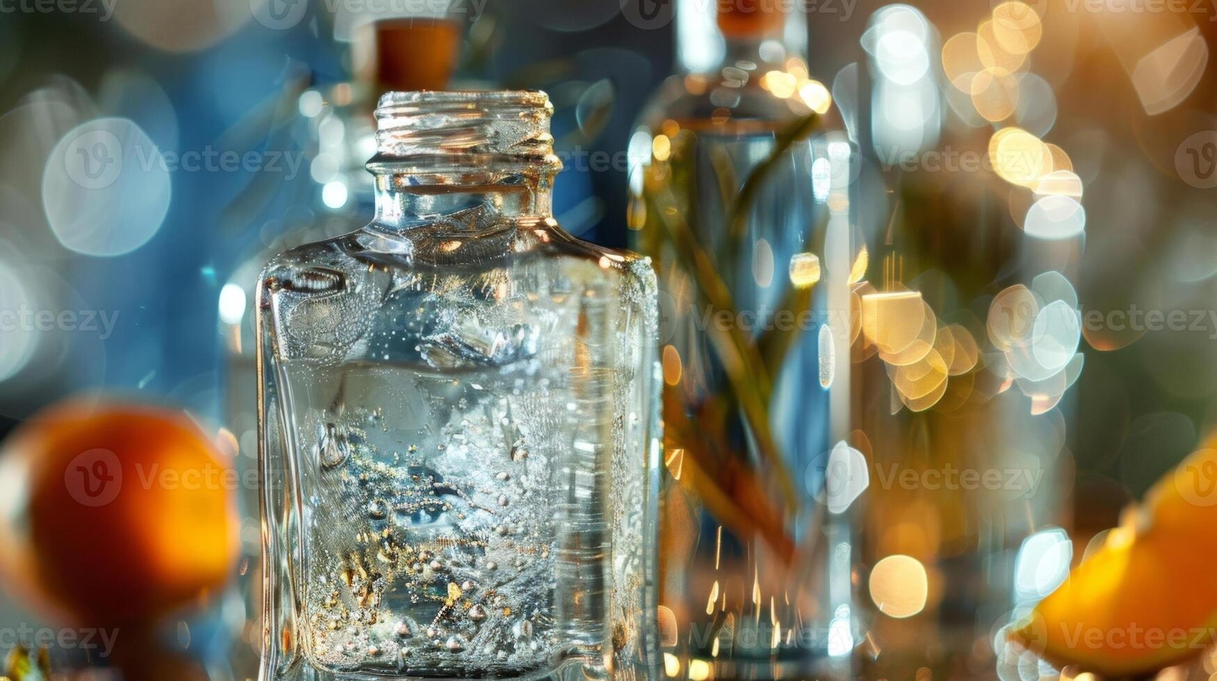 The crystalclear liquid is then bottled and labeled showcasing the exotic ingredients used in its creation photo