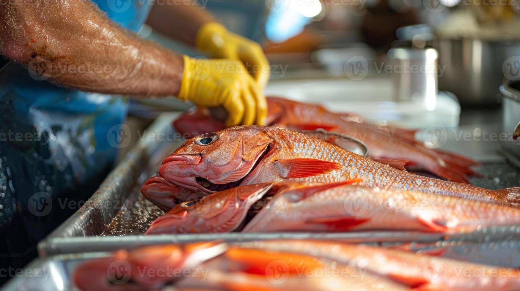 The demonstration includes tips and tricks on selecting the best local fish and how to properly clean and prepare them for cooking photo