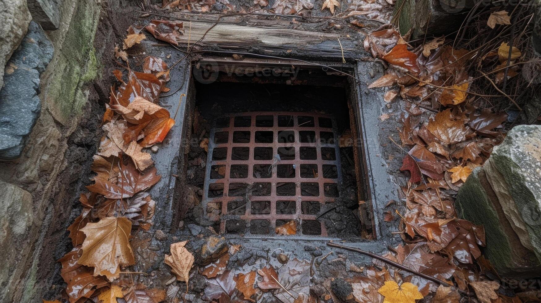 A topdown shot of an egress window installation showcasing the precise skill and attention to detail that goes into creating a safe and functional access point photo