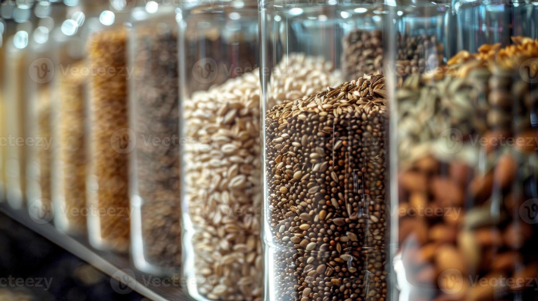 A display of different grains and herbs used in the production of craft spirits highlighting the attention to detail in the process photo