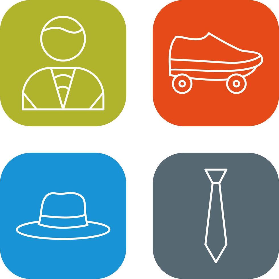Man and Skates Icon vector