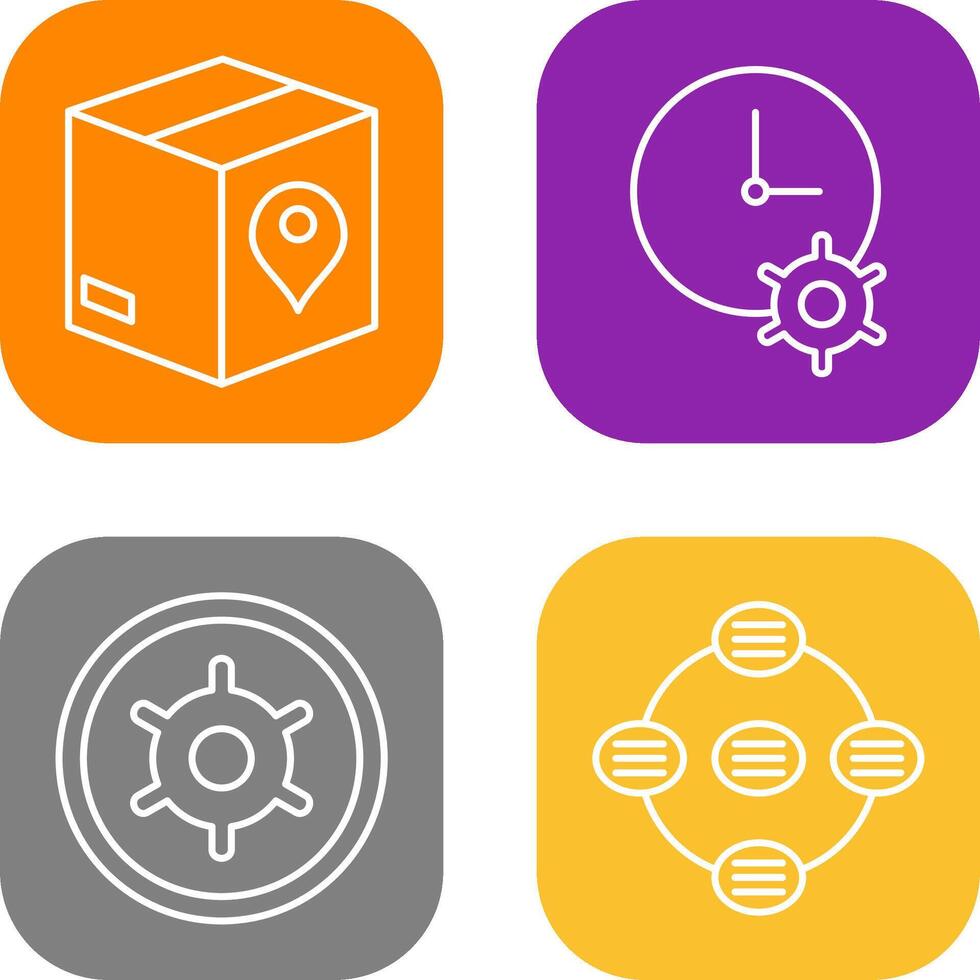 Tracking Services and Time Optimization Icon vector