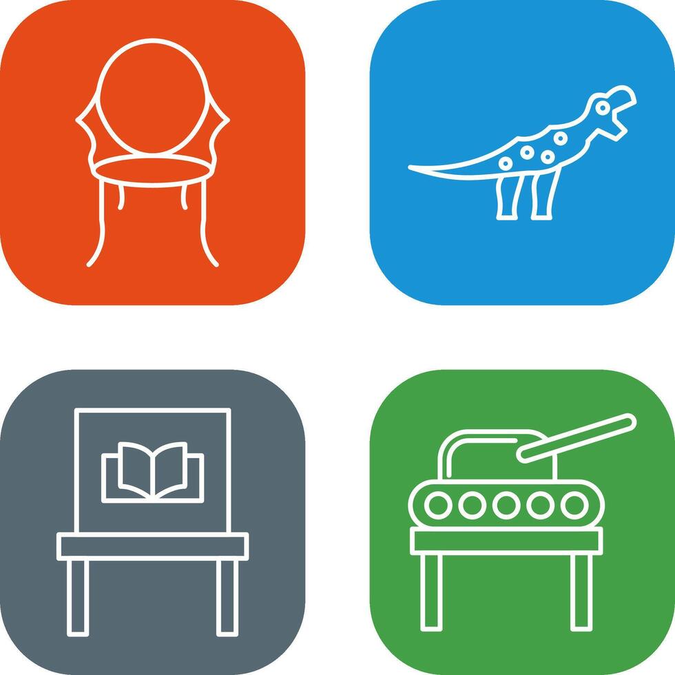 Ancient and Dinosaur Icon vector