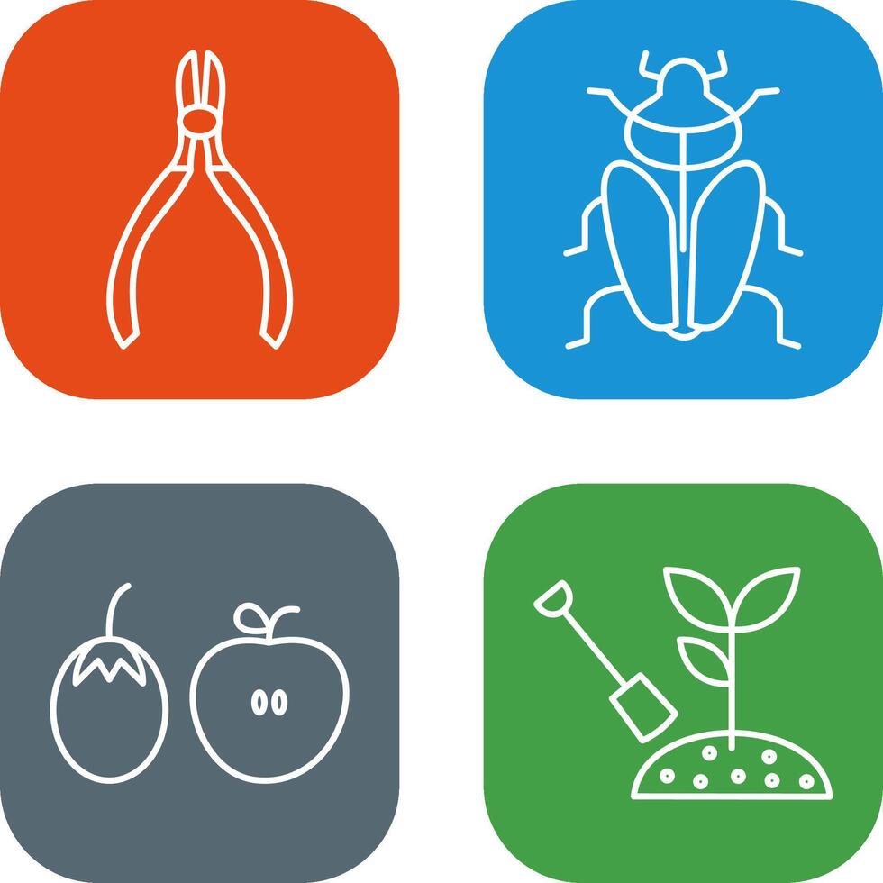 Cutter and Insect Icon vector