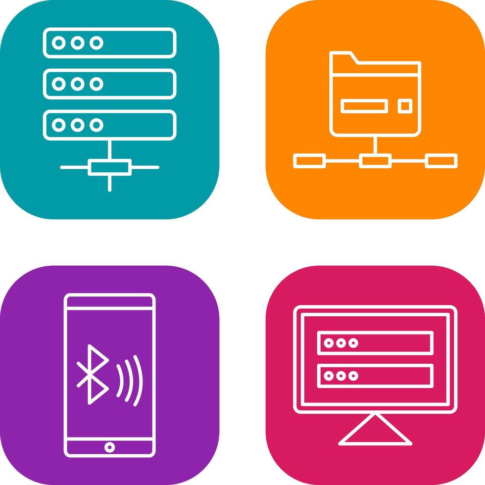 Server and Network Icon vector