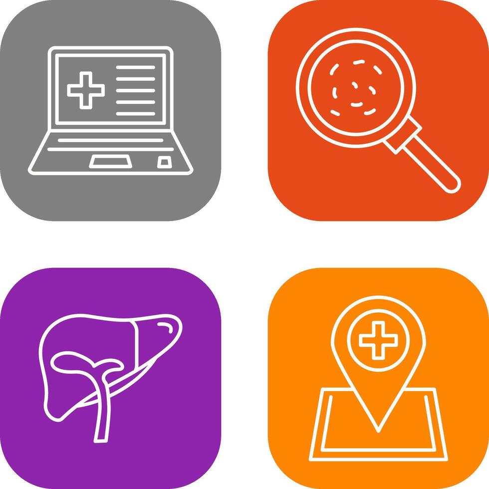 Laptop and Analytics Icon vector