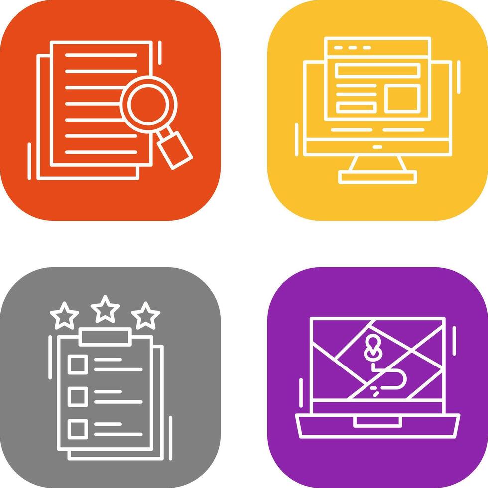 Details Looking and Adaptive Icon vector