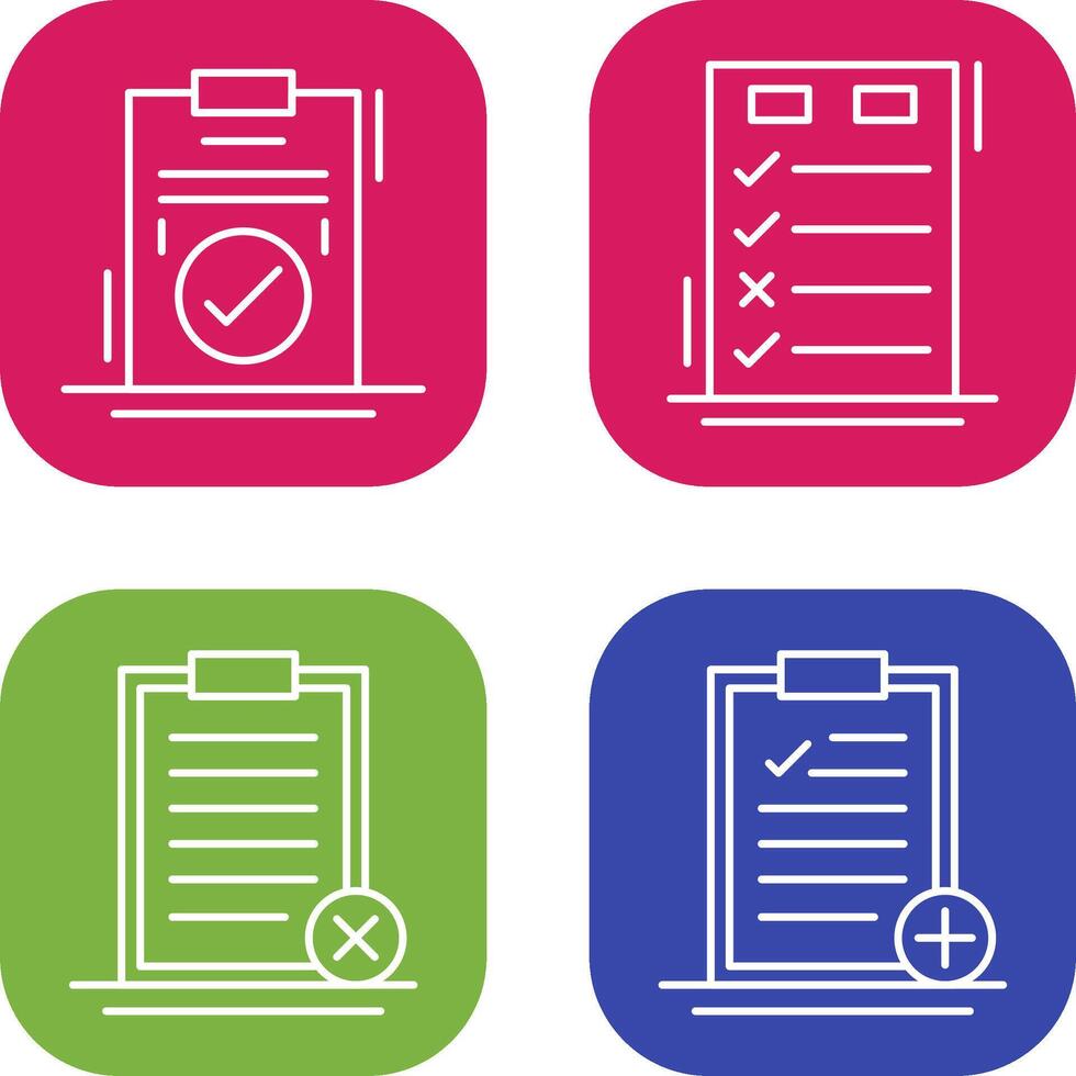 Today to Done Check List and Checkmark Icon vector