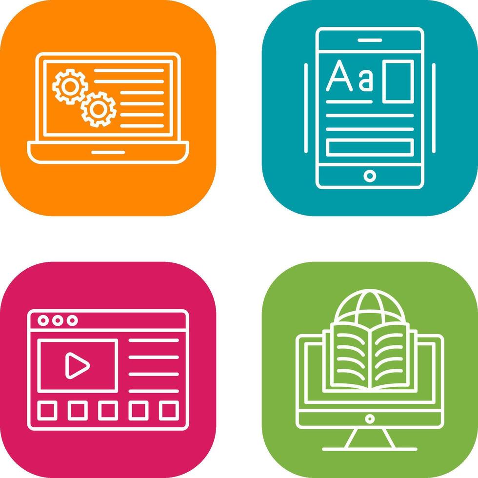 Workshop and Education App Icon vector