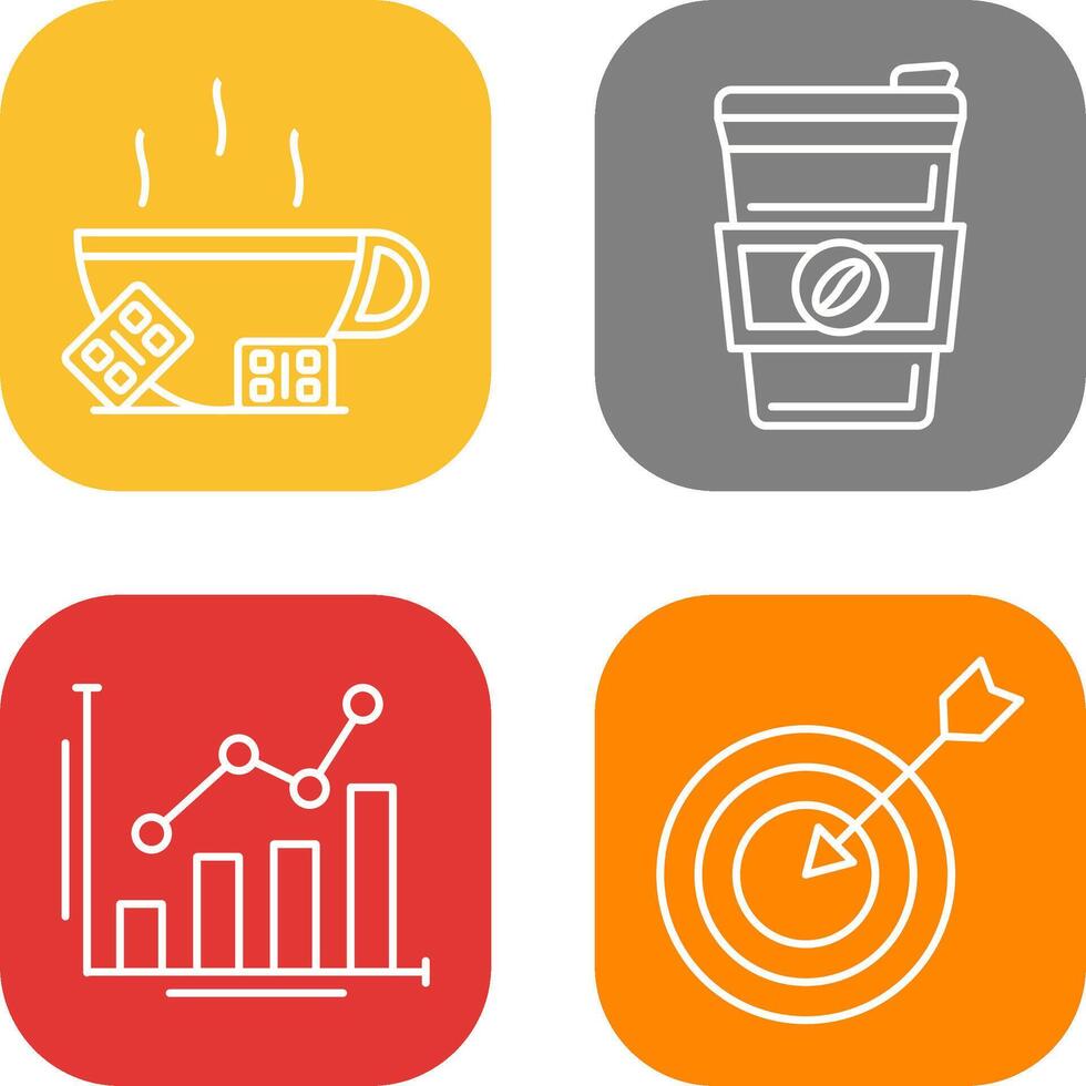 Hot Chocolate and Coffee Icon vector