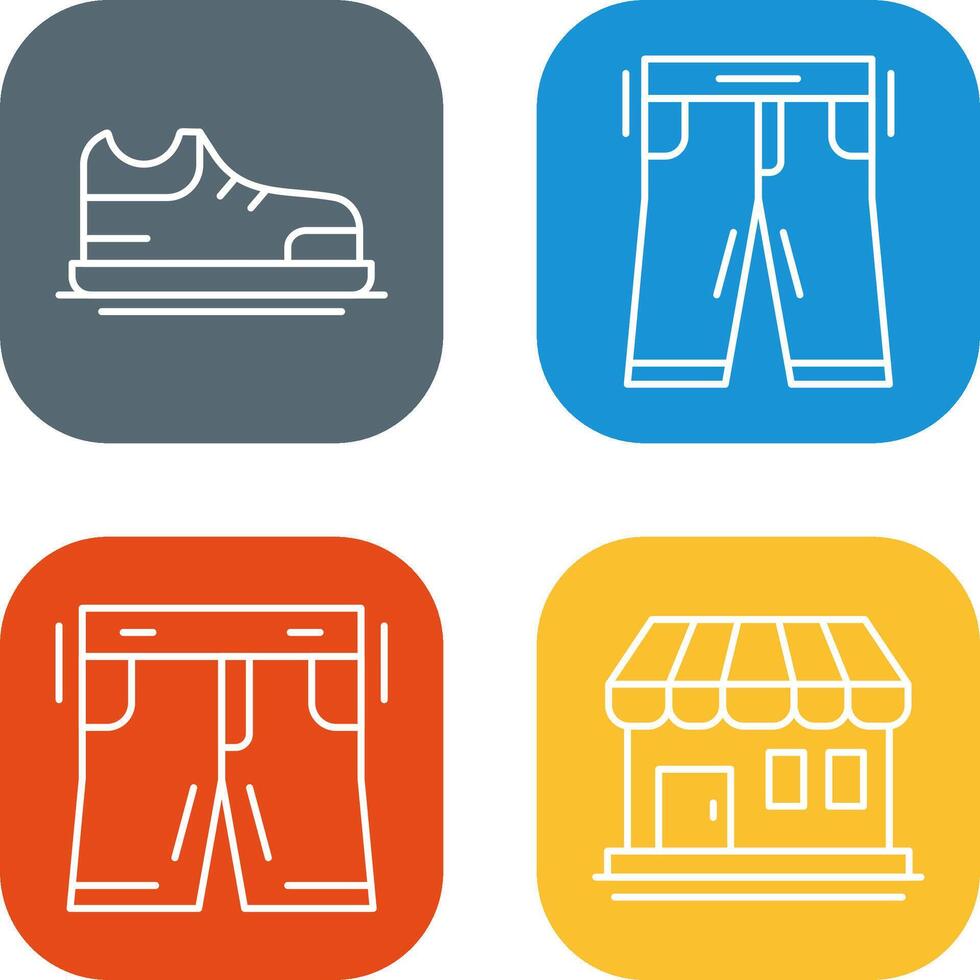 Shoes and Pants Icon vector