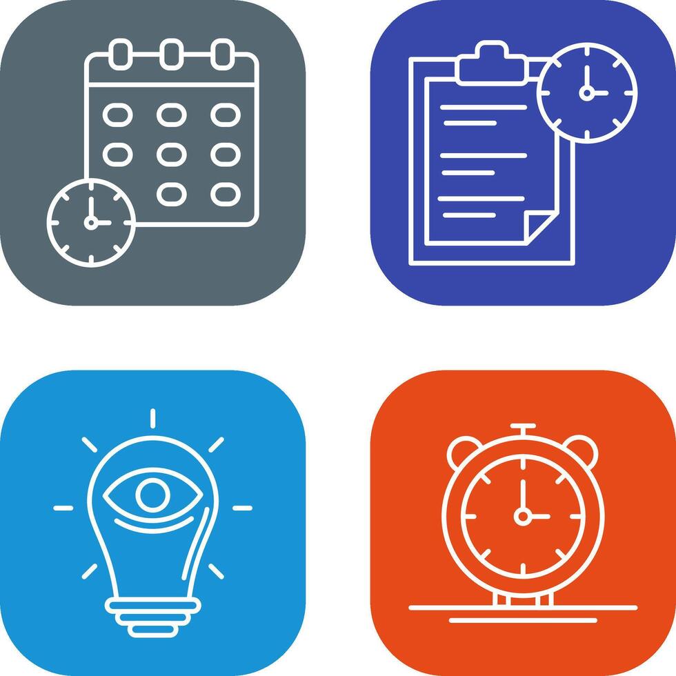 Deadline and Task Management Icon vector