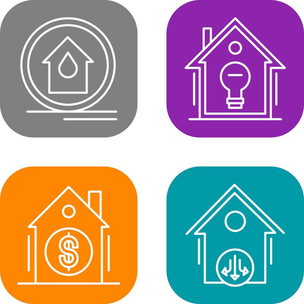 Fire Alarm and Home Automation Icon vector