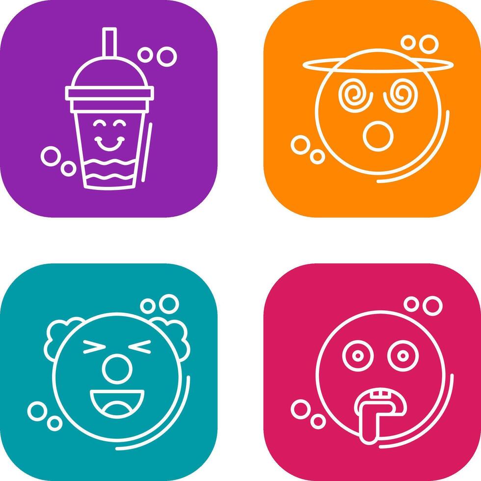 Drink and Dizzy Icon vector