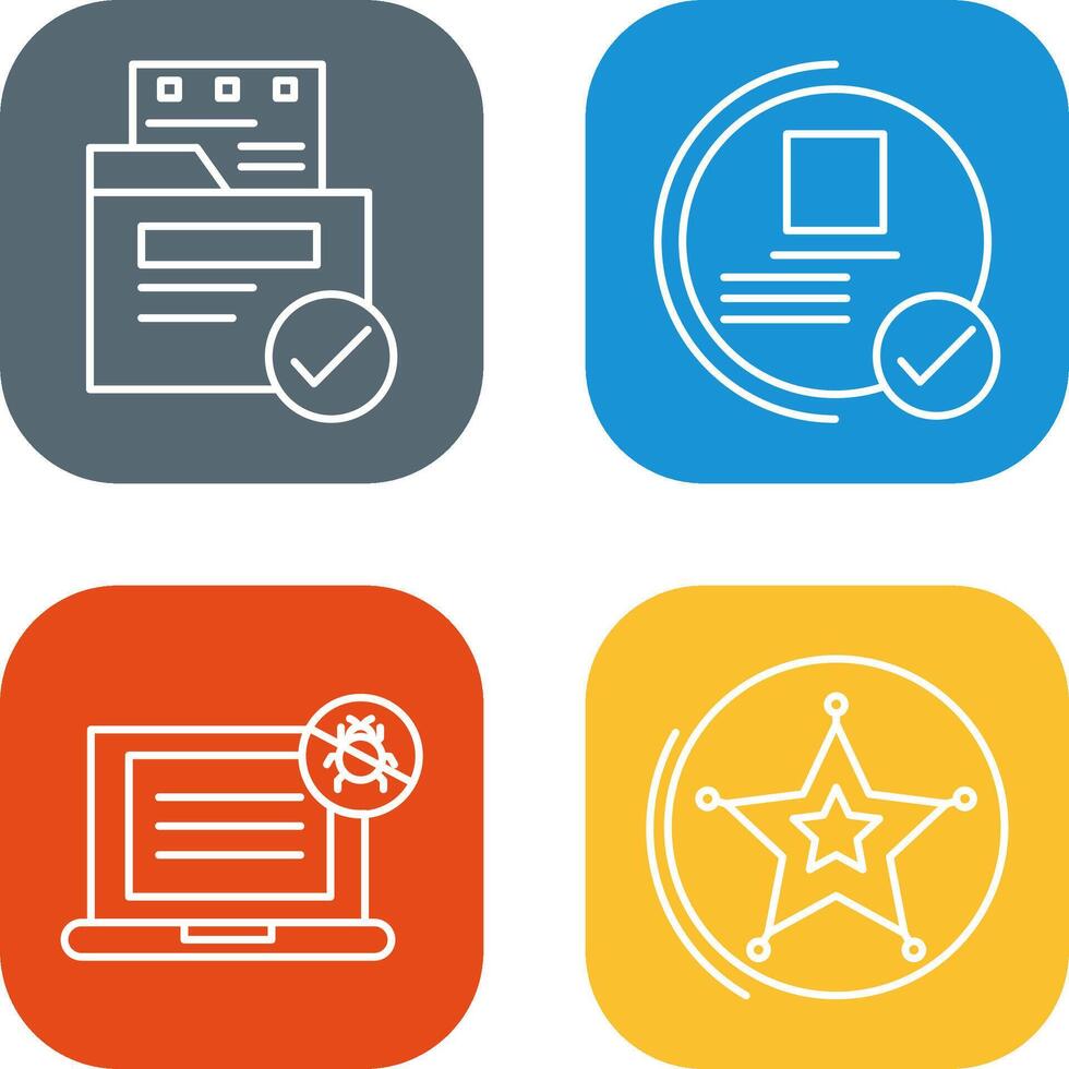 File Protection and Guarantee Icon vector