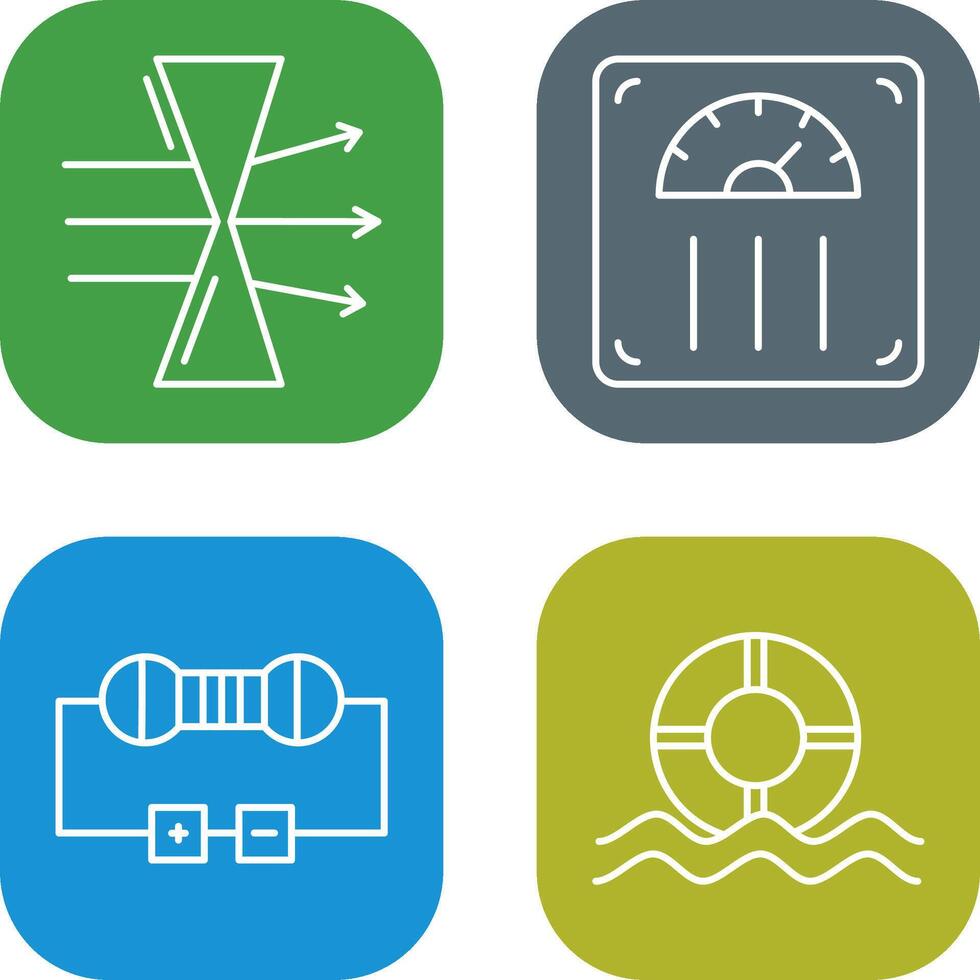 Dispersion and Weight Scale Icon vector