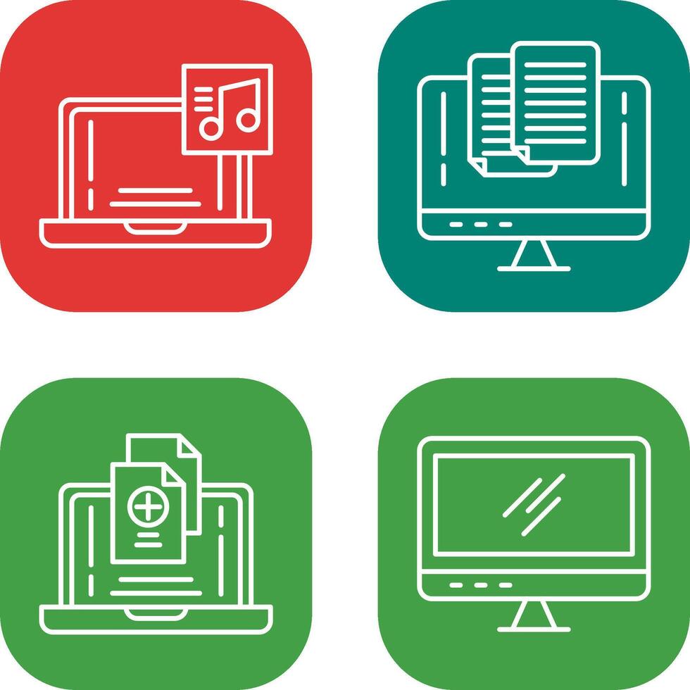 Music and Paste Icon vector