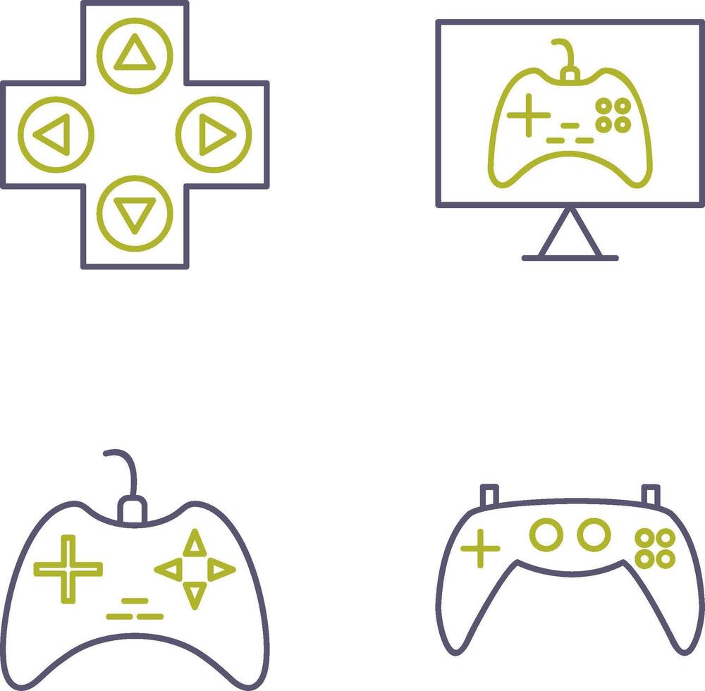 Gaming Control and Online Games Icon vector