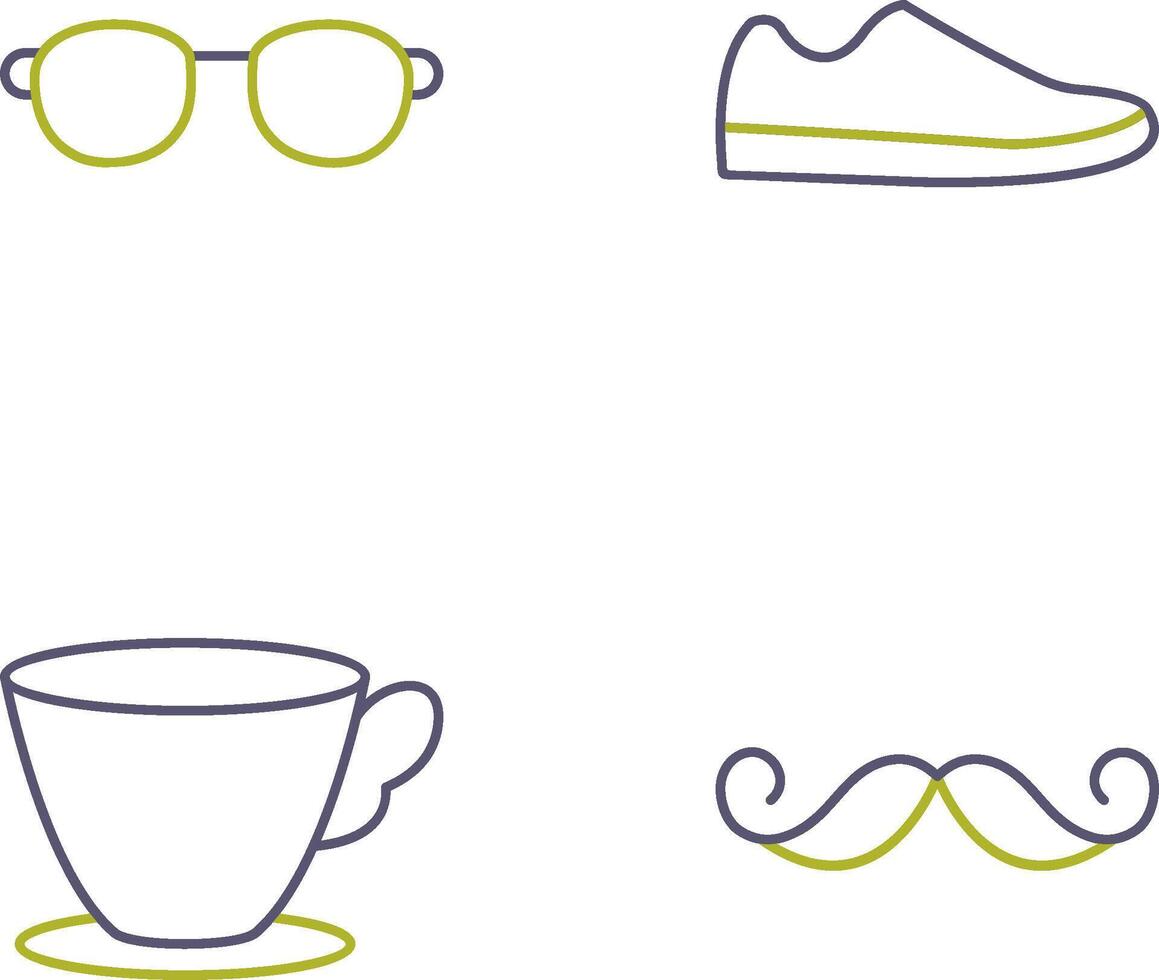 Sunglasses and Shoe Icon vector