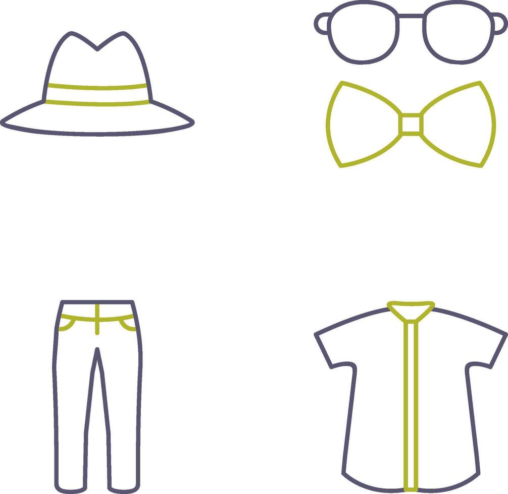 Hat and Hipster Style Icon vector