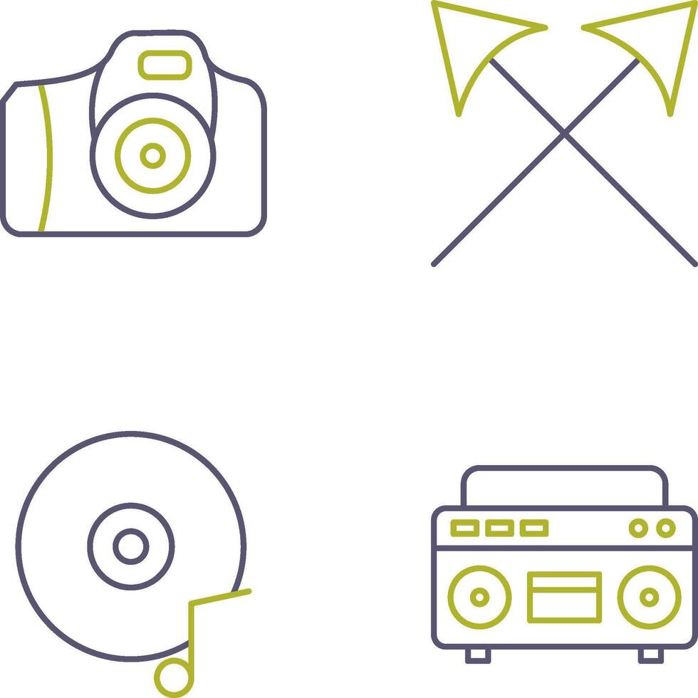 Camera and Arrows Icon vector