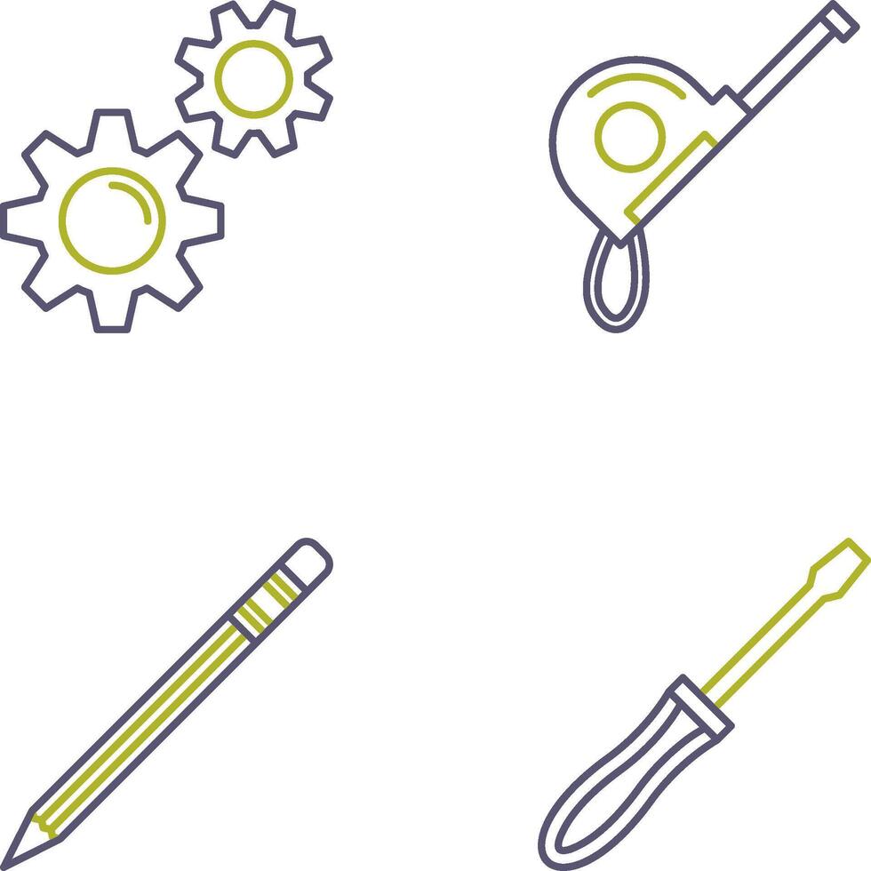 Gears and Roulette Icon vector