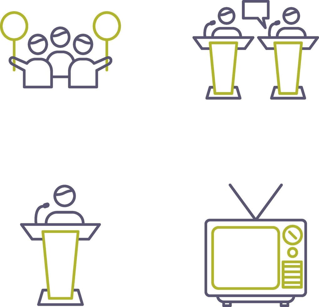 Protest and Debate Icon vector