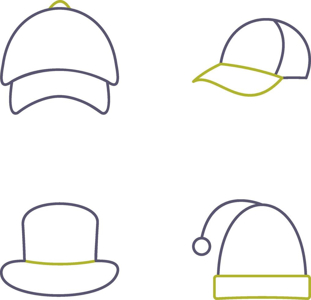 Cap and Hat Icon vector
